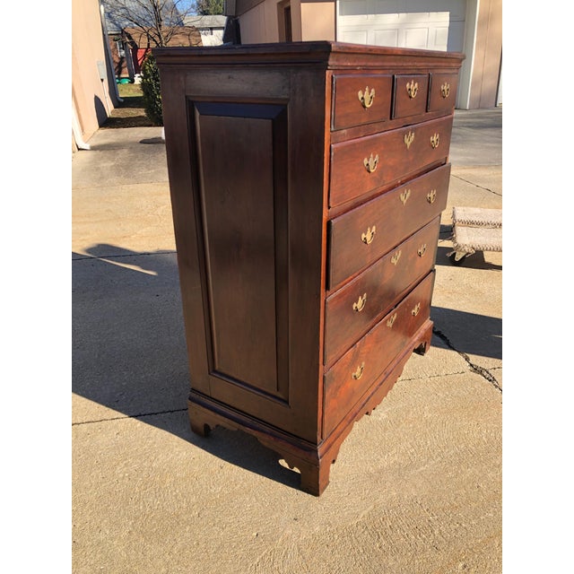 Chester County Pennsylvania Queen Anne Walnut Chest Raised