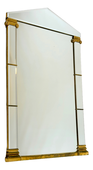 Vintage Neoclassical Style Brass Mirror from Deknudt, Belgium, 1970s