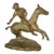 Mid 20th Century Vintage Equestrian Cast Bronze Polo Horse Sculpture For Sale