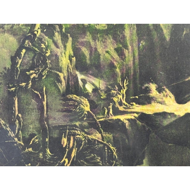American Early 20th Century Thomas Cole 'Expulsion' Lithograph - Framed Vintage Biblical Art For Sale - Image 3 of 8