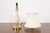 Lenox Lighting by Quoizel Hollywood Regency Porcelain and Brass Table Lamps, Pair For Sale - Image 11 of 13