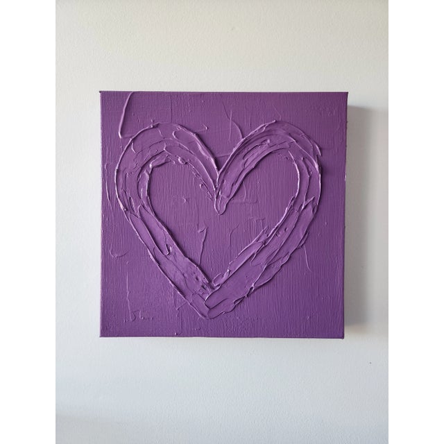 Purple Heart Painting For Sale - Image 4 of 9
