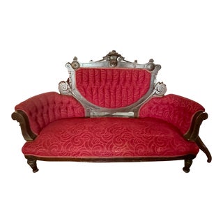 Late 19th Century Eastlake Victorian Parlor Sofa/Settee For Sale