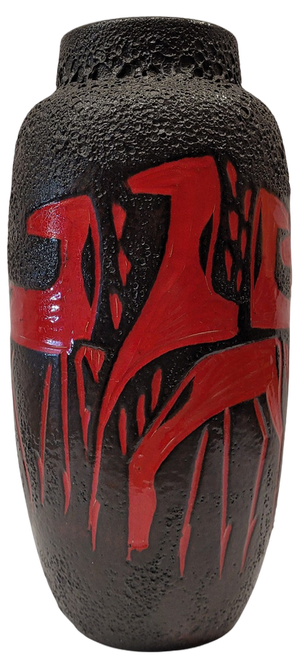German Fat Lava Ceramic Vase from Scheurich Keramik, Germany, 1950s