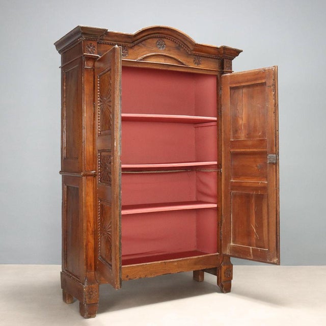 Walnut Double Body Wardrobe For Sale - Image 3 of 11