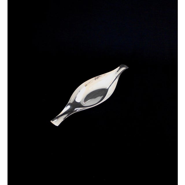 Silver Vintage John Prip for Reed and Barton Silverplate Modernist Dish For Sale - Image 8 of 13