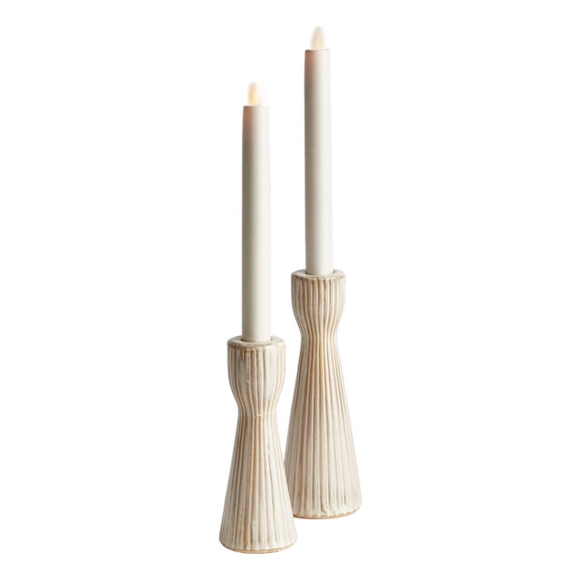 Lesley Taper Holders, Set Of 2 For Sale