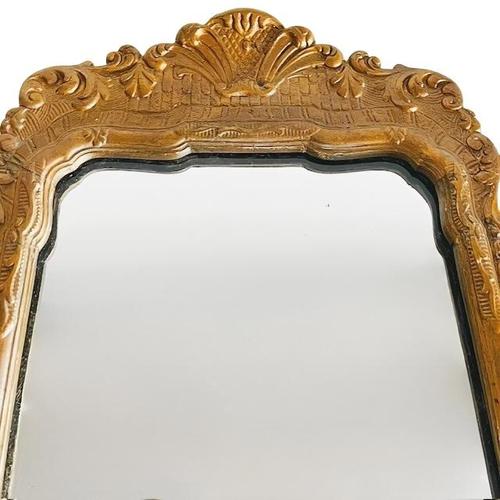 Vintage Art Nouveau Gold Mirror by L.F. Reeker, 1920s For Sale - Image 4 of 6