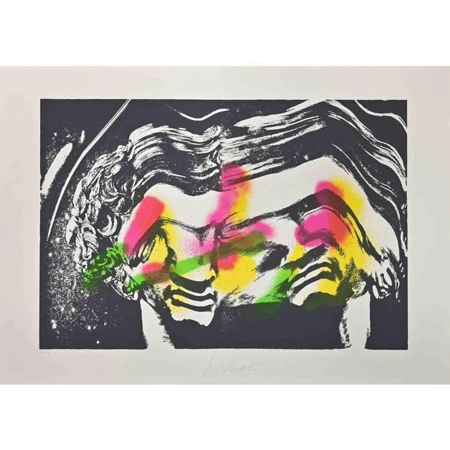 Contemporary Mino Trafeli, Michelagnolo, Screen Print, 1984 For Sale - Image 3 of 3