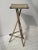 Antique Folk Art Cream + Green Painted Adirondack Tripod Side Table, Circa 1920s-30s For Sale In New York - Image 6 of 18