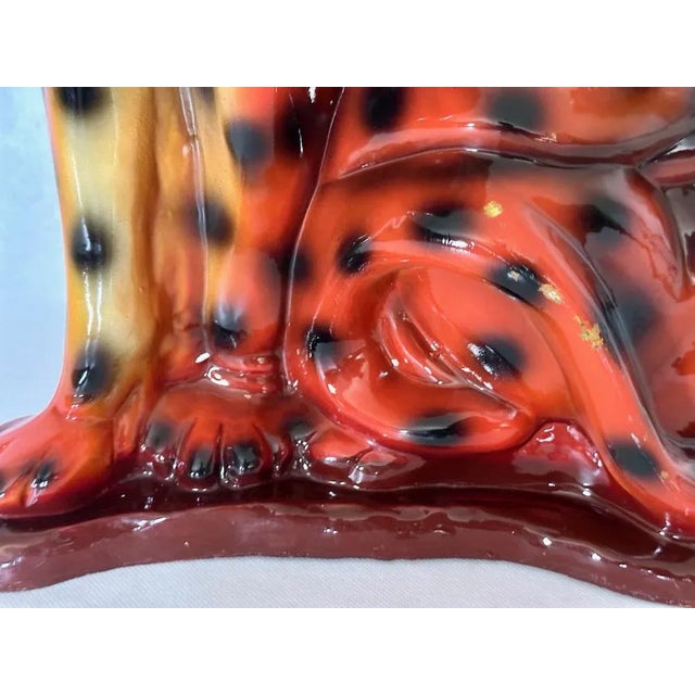 Large Vintage Italian Tiger Statue in Resin, 1970s For Sale - Image 8 of 10