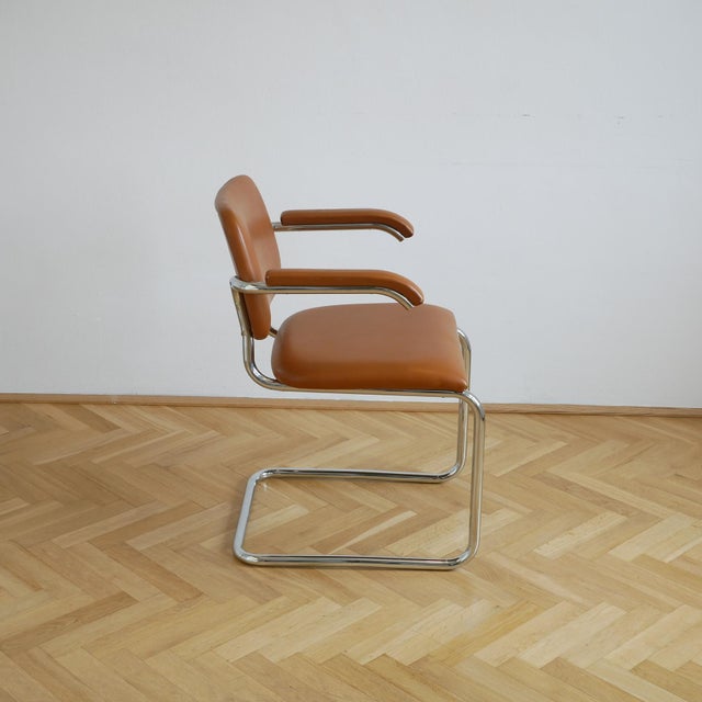 Gavina Cantilever Chair in Viennese Wickerwork by Marcel Breuer for Gavina, 1960s For Sale - Image 4 of 11