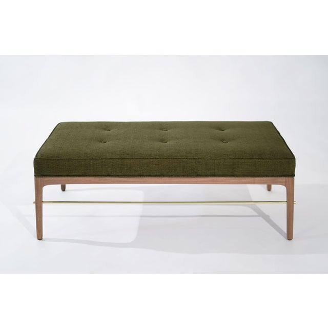Mid-Century Modern Linear Bench in Natural Walnut Series 48 by Stamford Modern For Sale - Image 3 of 18