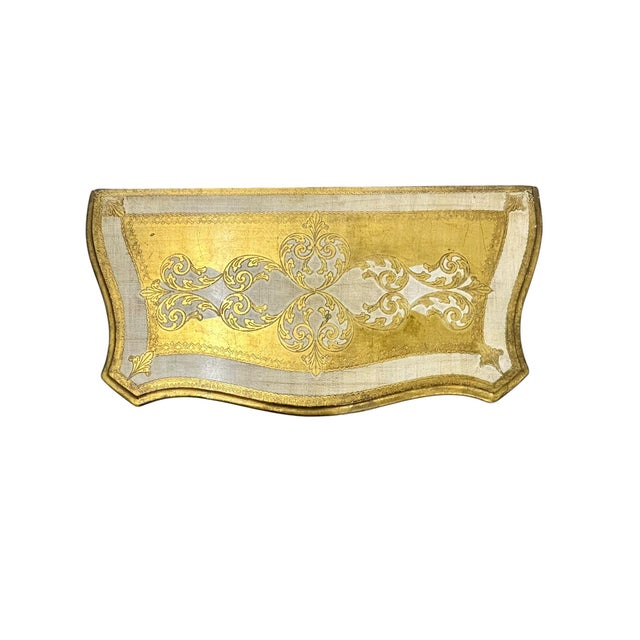 French Mid-Century Florentine Italian Hollywood Regency Painted Commode Chest For Sale - Image 3 of 18