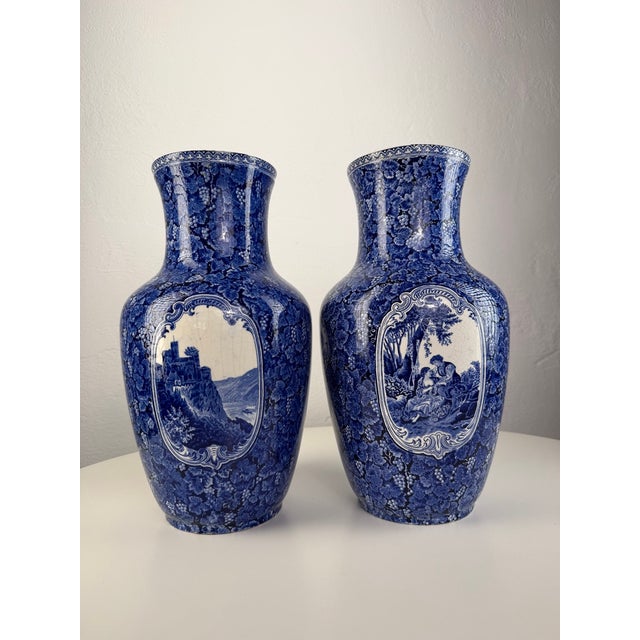 19th-Century Rhein Vases from Lewis Woolf, England, Set of 2 For Sale - Image 11 of 12