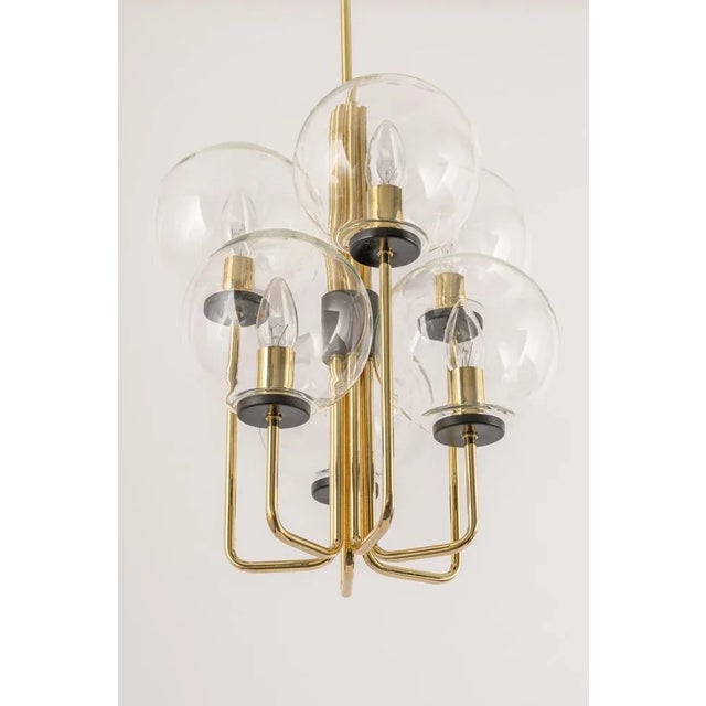 Small Sciolari Style Brass Pendant Light, Germany, 1970s For Sale - Image 10 of 10