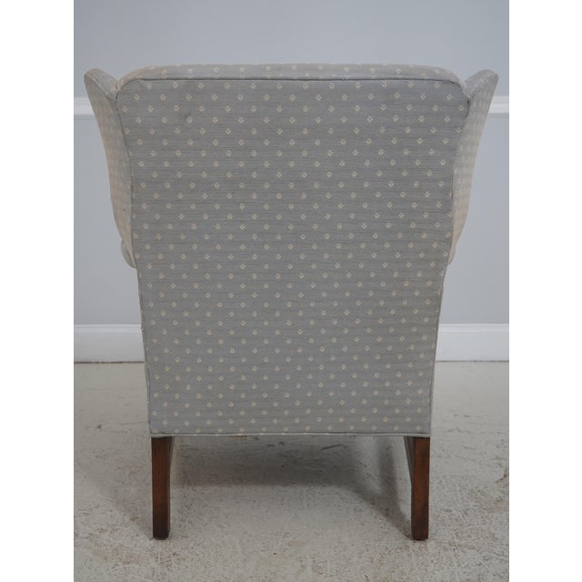 Drexel Drexel Chippendale Mahogany Wing Back Lounge Chair For Sale - Image 4 of 18