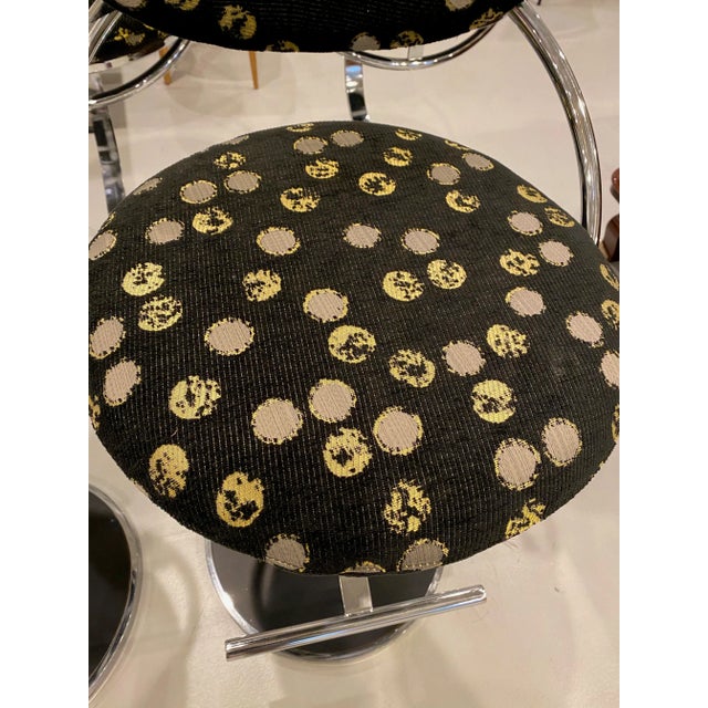 Metal Modern Chrome Bar Stools - Set of 5 For Sale - Image 7 of 12