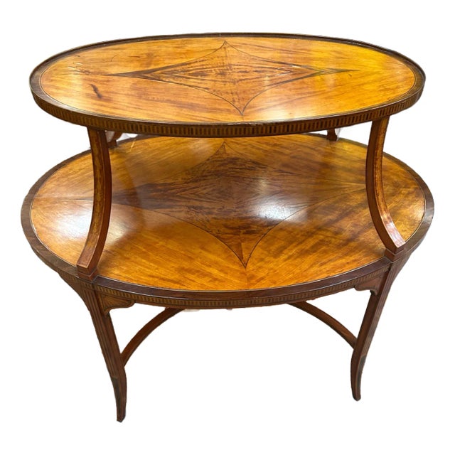 Antique Two Tier Edwardian Style Butler's Table For Sale