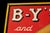 American 1930s Y B Cigars Tin Lithograph Advertising Sign For Sale - Image 3 of 6