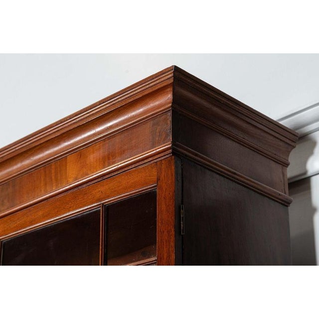 Large English Georgian Mahogany Breakfront Library Bookcase Set, 1790 For Sale - Image 12 of 18