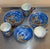 Japanese Moriage Dragonware Porcelain Japanese Cups & Saucers Set of 3 For Sale - Image 3 of 6