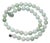 Vintage Burmese Jadeite Jade Knotted Beaded Necklace 24", Circa 1980s For Sale