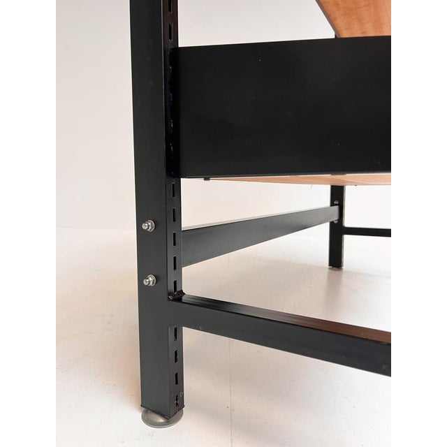 Black Vintage Freestanding and Adjustable Wall Unit, 1960s For Sale - Image 8 of 16