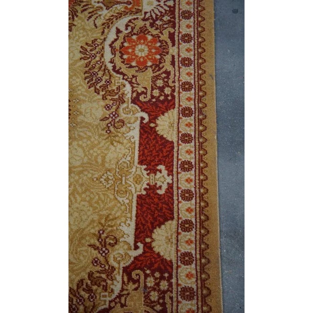 Vintage Rug with Yellow and Red Colors For Sale - Image 5 of 8