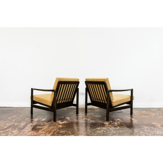 1960s Mid-Century Modern Lounge Chairs by Zenon Bączyk, Poland, 1960s, Set of 2 For Sale - Image 5 of 13