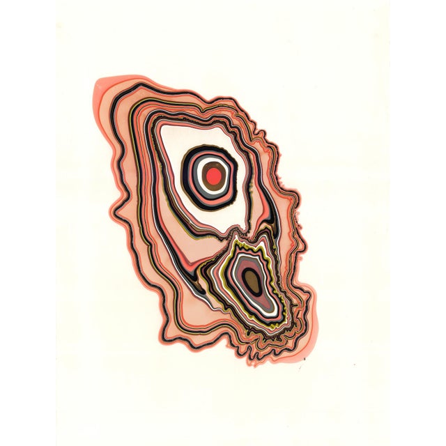 Contemporary marbling giclée print. High-quality limited edition marbling artwork by danish artist Pernille Snedker...