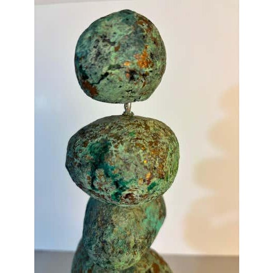Stacked Ceramic Rocks Sculpture by John Costanza, Organic Modern, 1985 For Sale - Image 9 of 10