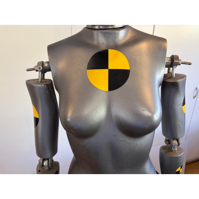 1980s Crash Test Dummy Female - Vintage Full-Size 6 Feet Tall W/Heavy-Duty Stand For Sale - Image 5 of 5