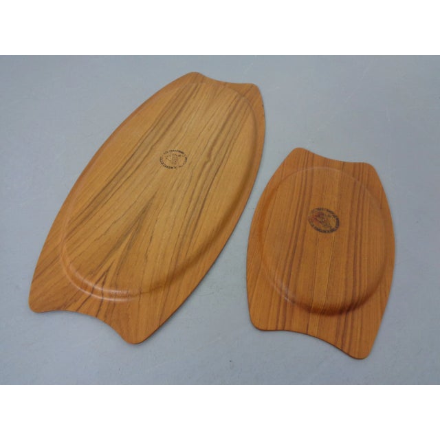 Danish Trays in Teak from Silva, 1960s, Set of 2 For Sale - Image 6 of 18