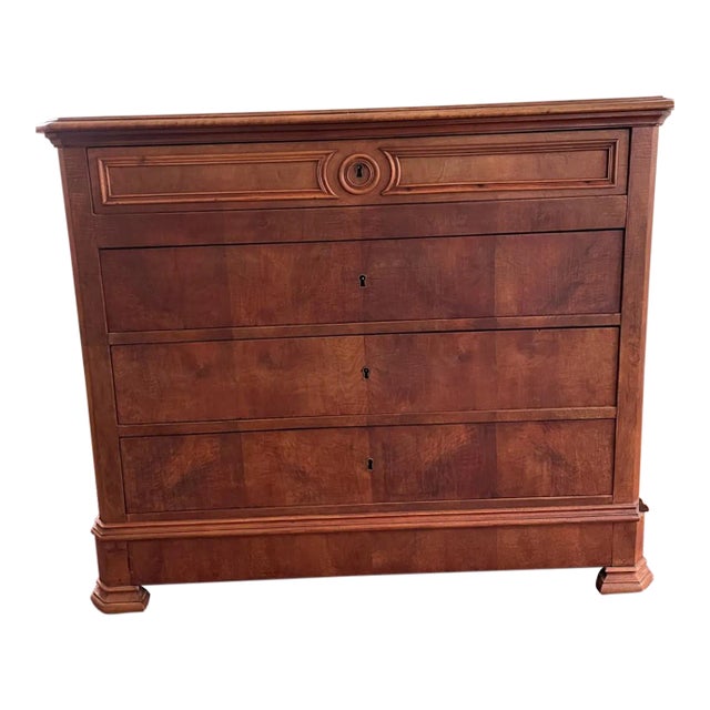 French Louis Philippe Period 1840-1858 Five Drawer Chest of Drawers For Sale