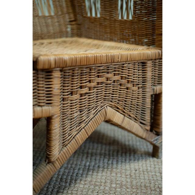 Ascona Model Wicker Chairs by Vivai Del Sud, 1970s, Set of 2 For Sale - Image 6 of 12