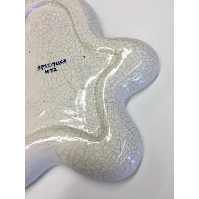 1990s Artisan Crackle Glaze Gingerbread Candy Dish For Sale - Image 5 of 7