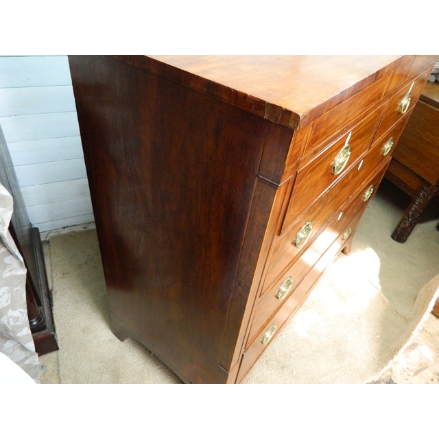 Victorian Mahogany Inlay Chest of Drawers For Sale - Image 13 of 18