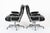Pair Eames Herman Miller Time Life Black Leather Office Chairs For Sale In Detroit - Image 6 of 11