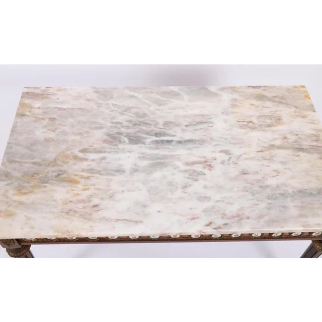 Mid-Century Ormolu Mounted Coffee Table with Marble Top, 1950s For Sale - Image 4 of 18