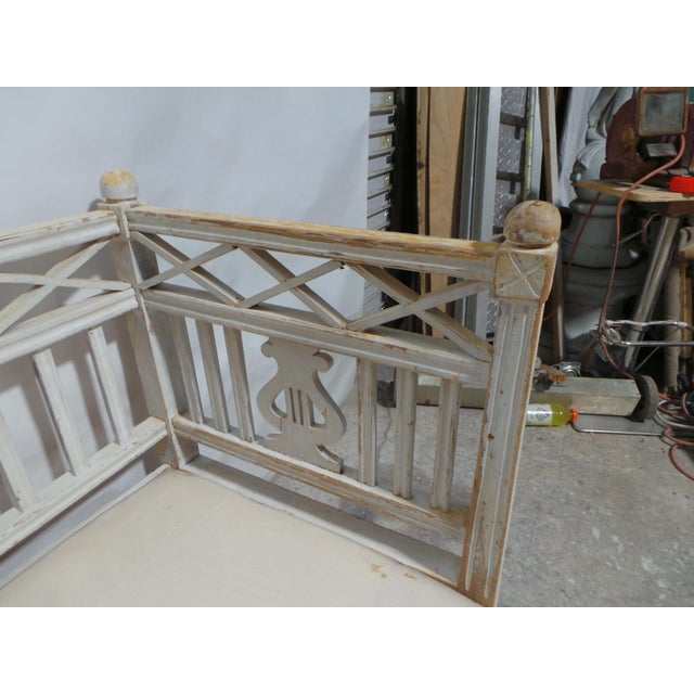 Swedish Gustavian 100% Original Painted Sofa Bed For Sale - Image 10 of 15