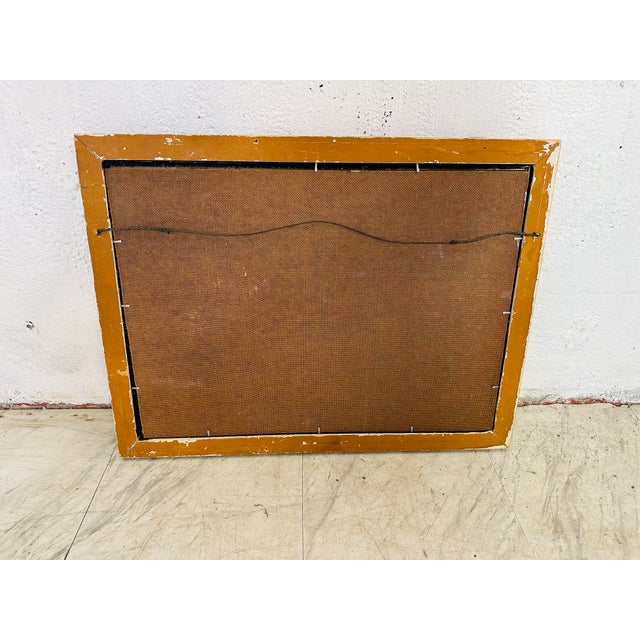 1960s Midcentury Modern Abstract Painting For Sale - Image 5 of 9