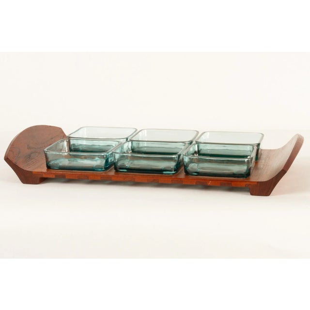 Vintage Danish Teak and Glass Tray by Jens Quistgaard for IHQ Dansk Designs, 1960s For Sale - Image 16 of 16