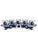 A striking six-piece ceramic shot set from Bat Trang, Vietnam, consisting of five individual shot cups and a coordinating...