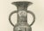 Title: decorative japanese vase with intricate patterns – plate vii from section vii : this monochromatic print, plate vii...