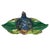 George Jones A George Jones Majolica Kingfisher on Lily Pad Luncheon Tray, English, Ca. 1875 For Sale - Image 4 of 12