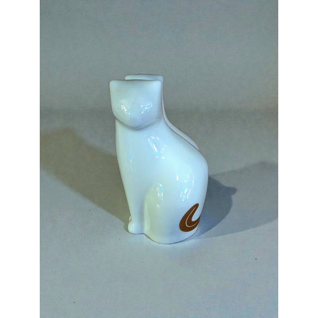 Bing & Grondahl Porcelain Cat 4201 Couple Statue by Agnethe Jorgensen for Bing & Grondahl, 1970s For Sale - Image 4 of 6