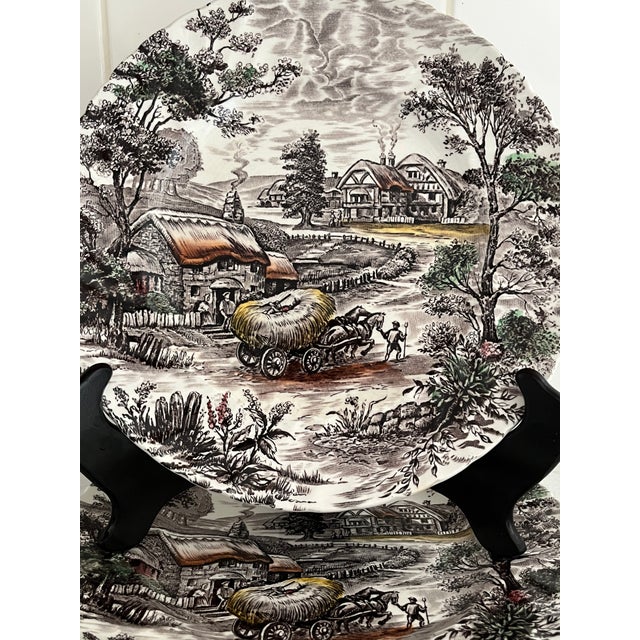 Early 20th Century Early 20th Century Yorkshire Ironstone Plates - a Pair For Sale - Image 5 of 10