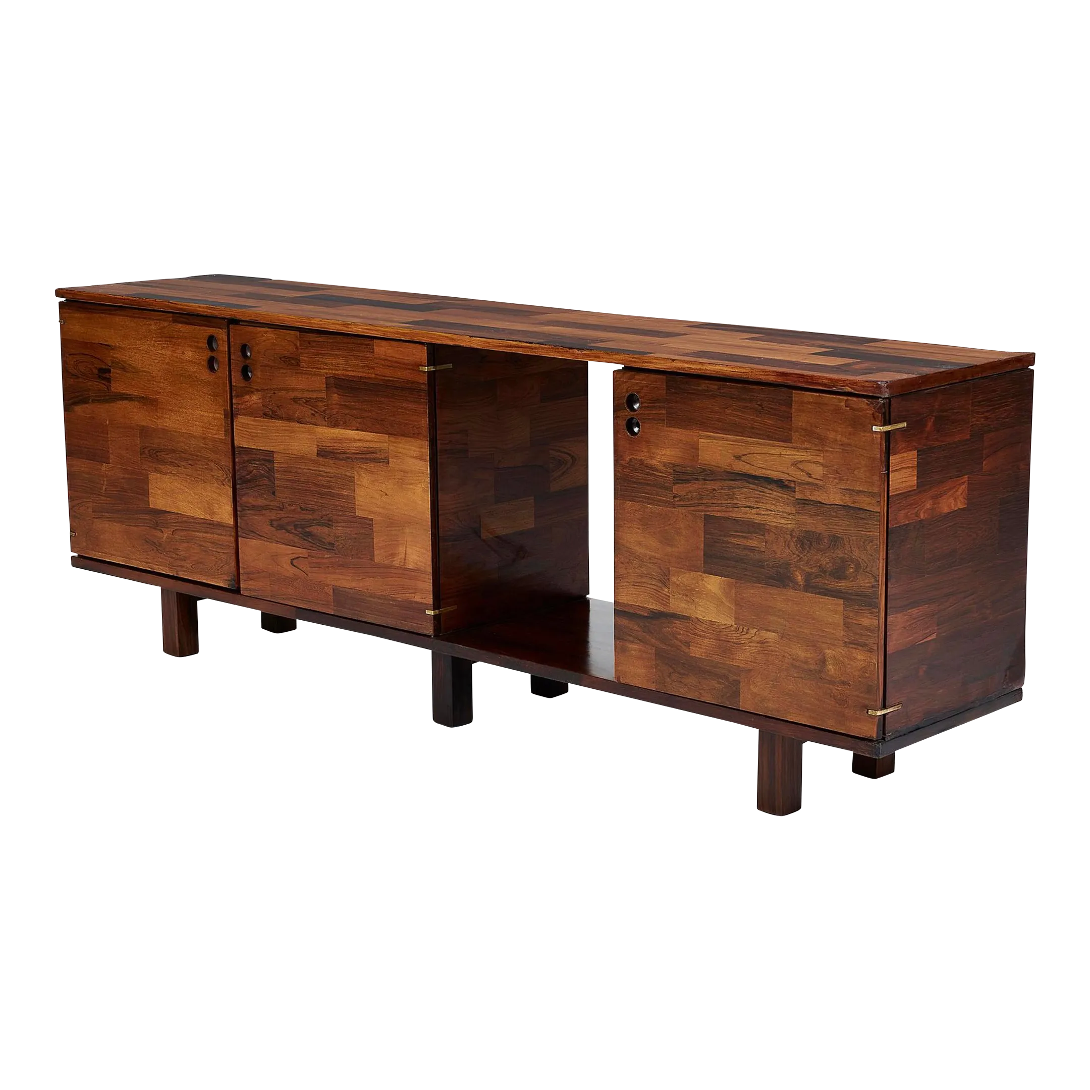 家具 Jorge Zalszupin Rosewood Mid-Century Credenza for L'Atelier