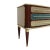 Italian Sideboard in Wood with Colored Glass, 1950s For Sale - Image 9 of 10